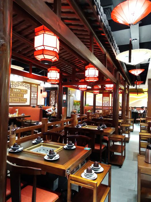 實木無煙火鍋桌 實木無煙火鍋桌