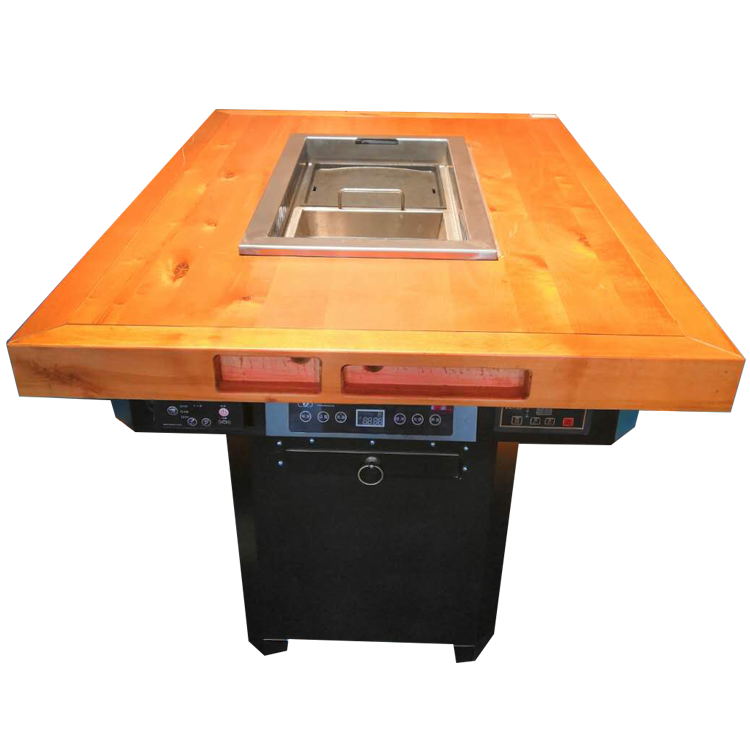 無(wú)煙烤涮一體桌 無(wú)煙烤涮一體桌